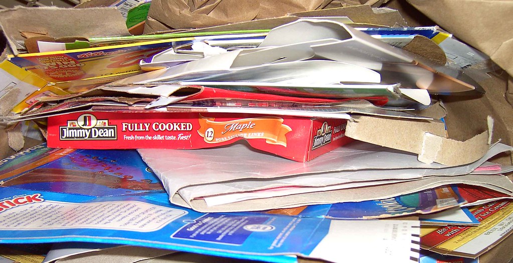Paper Recycling Random shot of the paper recycling bin. Ji… Flickr