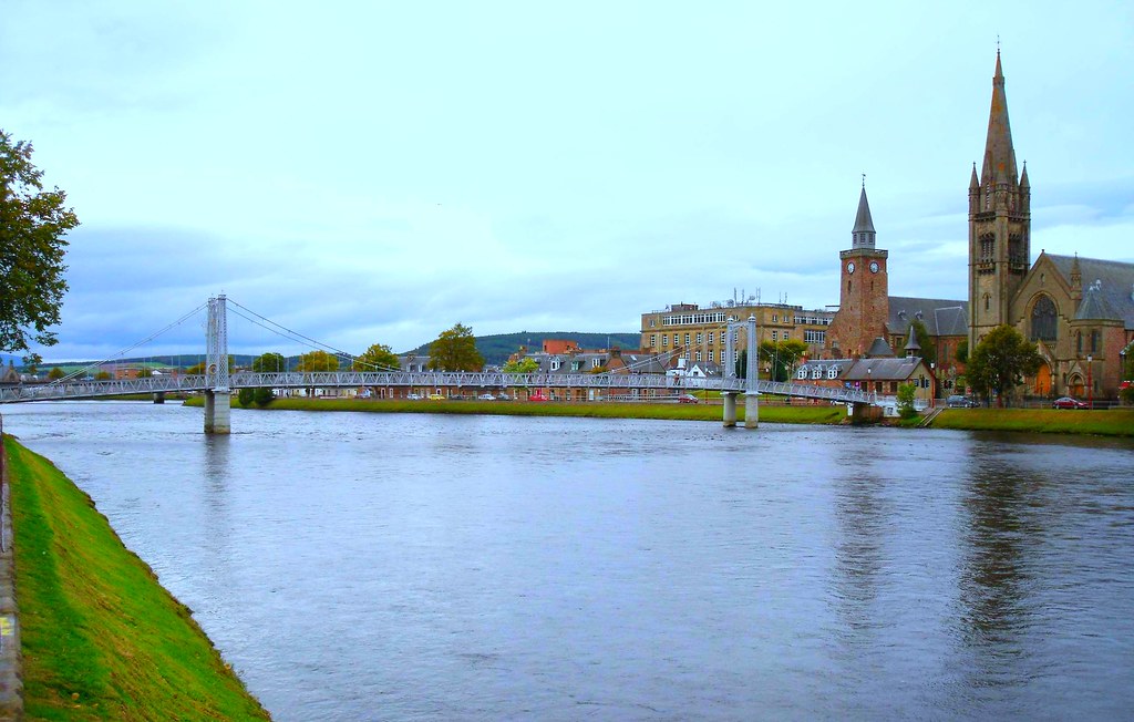 Inverness Greig Street Bridge Looking downstream from Hu… Flickr