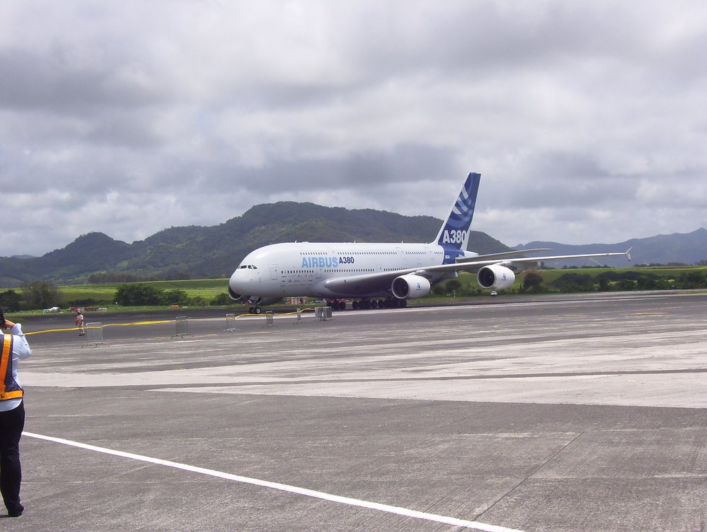 A380 A380 arrival in Plaisance, Mauritius Jerome Poche Flickr