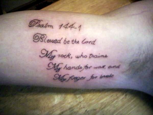 Kenny's Tattoo, Psalm 1441 a photo on Flickriver
