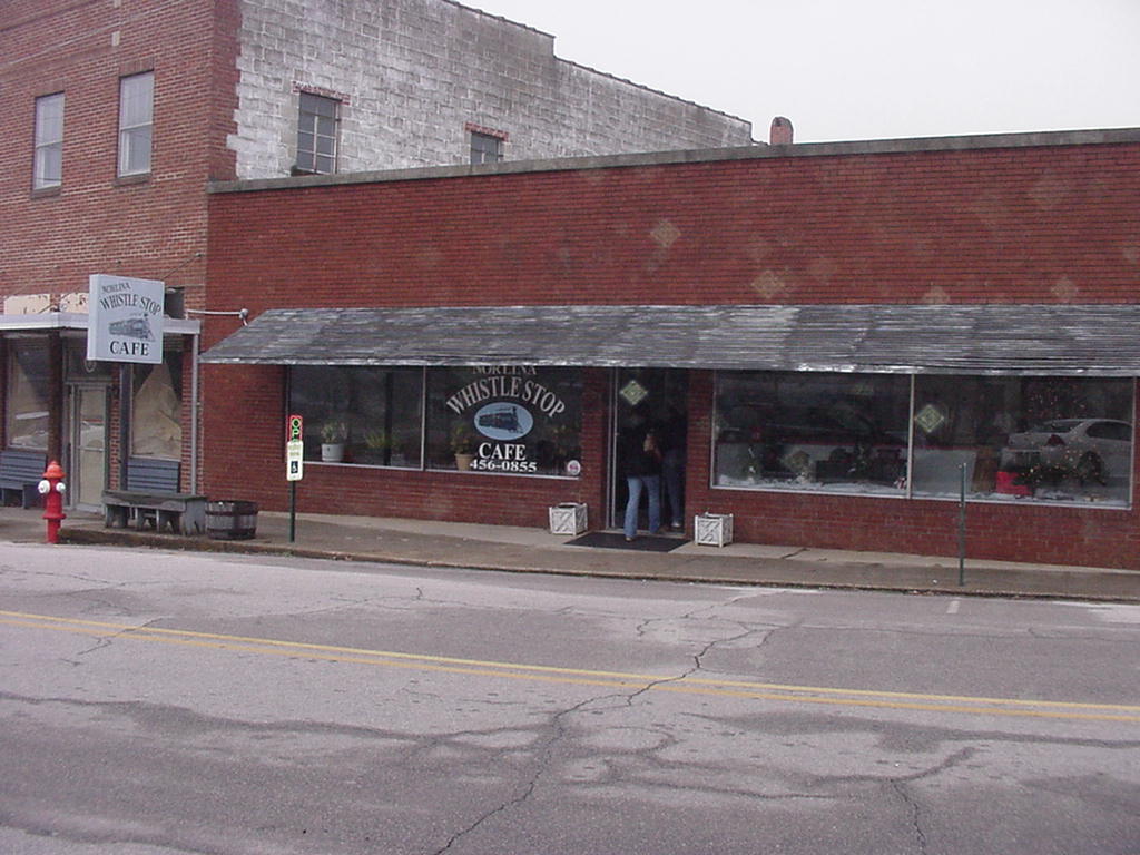 Whistle Stop Cafe So having found no real railroad stuff t… Flickr