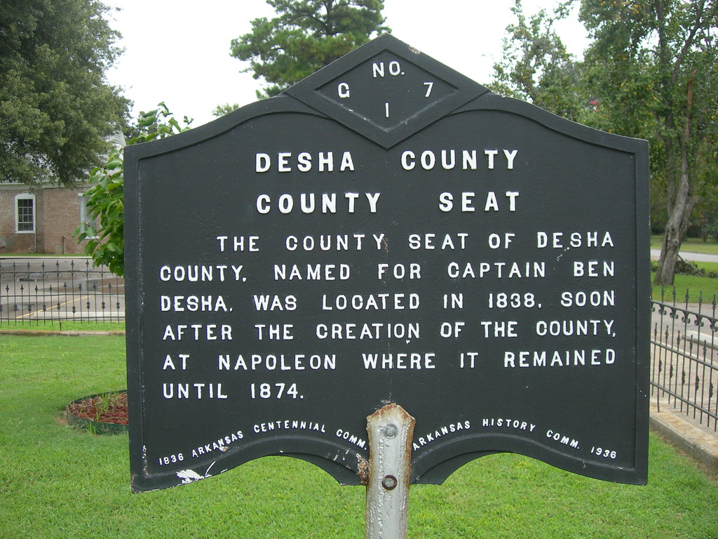 Desha County Historic Marker Arkansas City, Arkansas Flickr