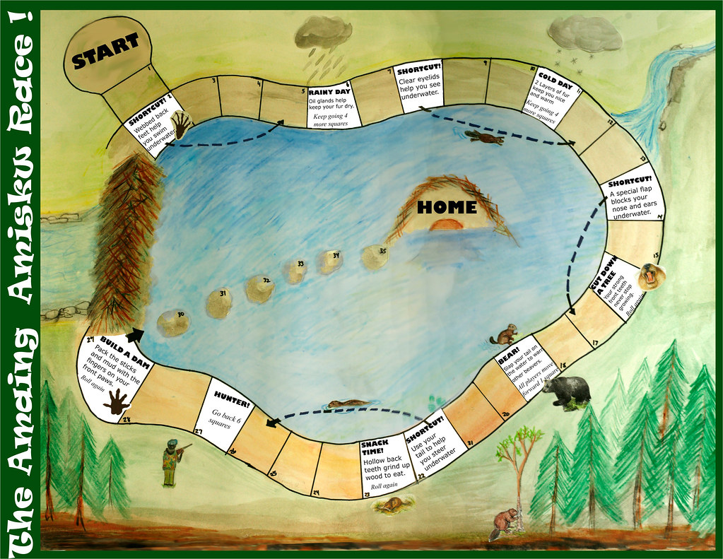 "Amazing Amiskw" beaver board game This activity was devel… Flickr