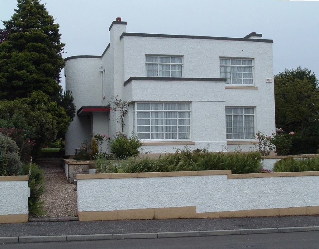 Bennochy Avenue Front View Art Deco house in Bennochy Aven… Flickr