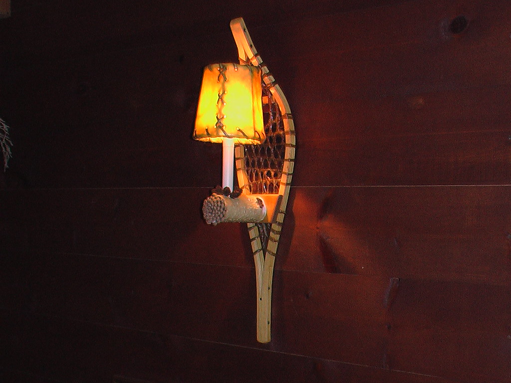 Ojibwe Wall Sconce Crafted as novelties by the Ojibwe Indi… Flickr