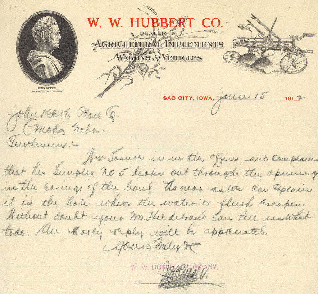 Sac City, Iowa, W.W. Hubert Co., John Deer "Dealer in Agri… Flickr