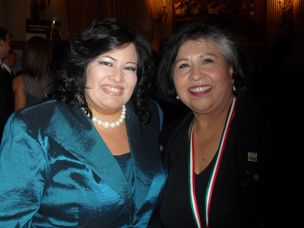 Rep.Delia Garcia & Supervisor Gloria Molina State Rep Delia Garcia