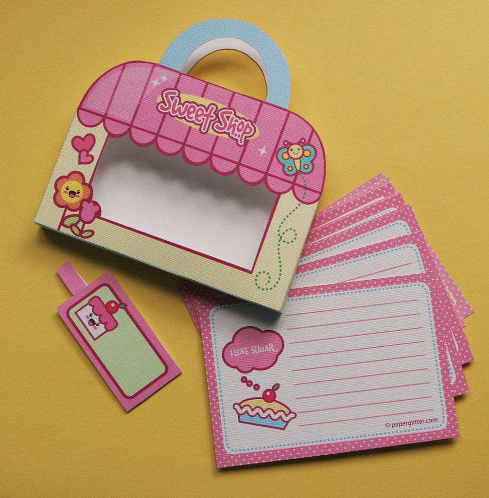 Printable Kawaii Stationery Kit You can print and make the… Flickr