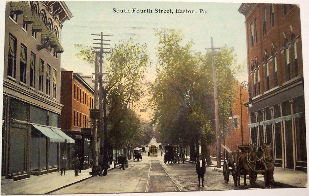 Vintage Postcard South Fourth Street, Easton, PA Flickr