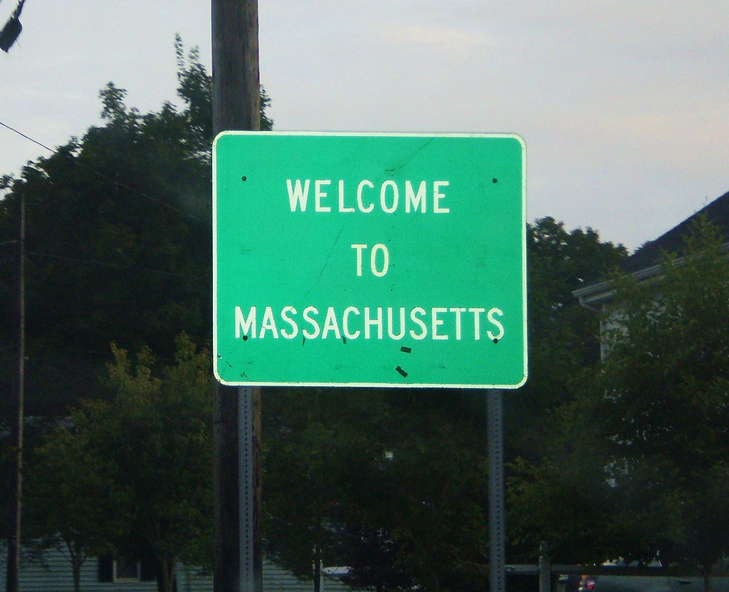 Reentering Massachusetts Another Massachusetts state sign… Flickr