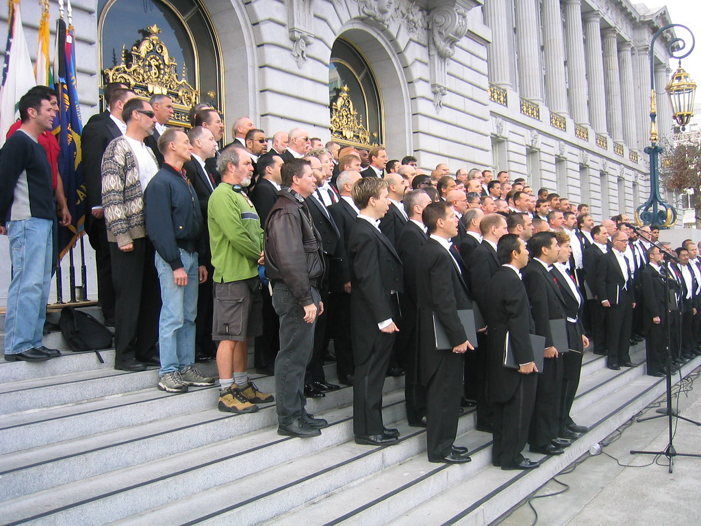SF Gay Chorus at City Hall (11) Mr Flikker Flickr