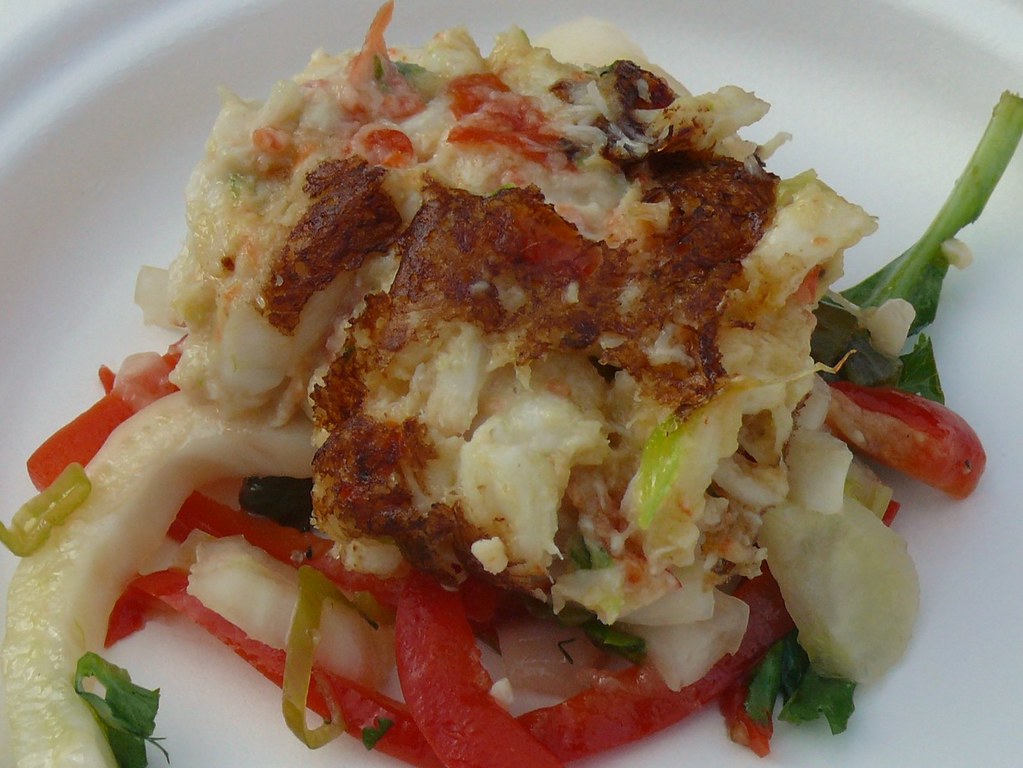 Crab Cake on Fennel Slaw from Giant Eagle Becke Jones Flickr
