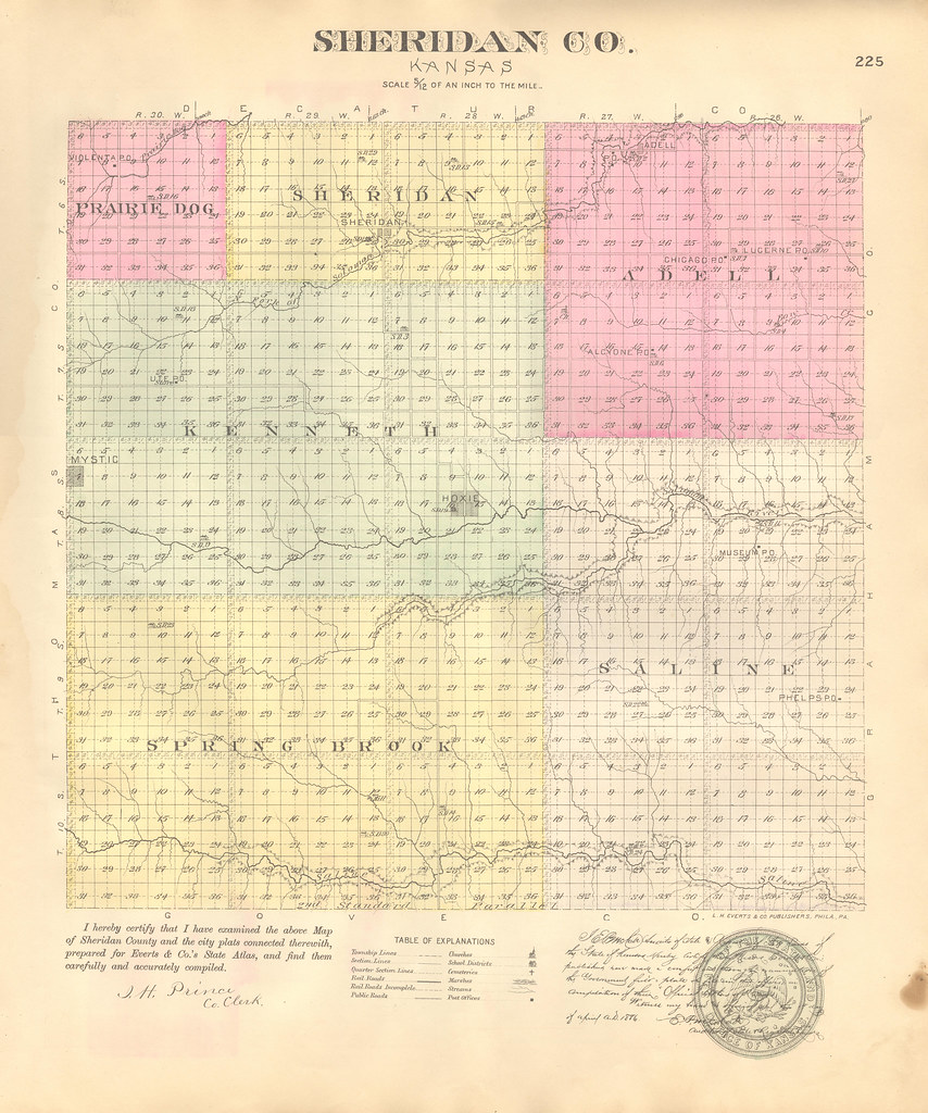 map of Sheridan county Kansas 1886 map of Sheridan county… Flickr