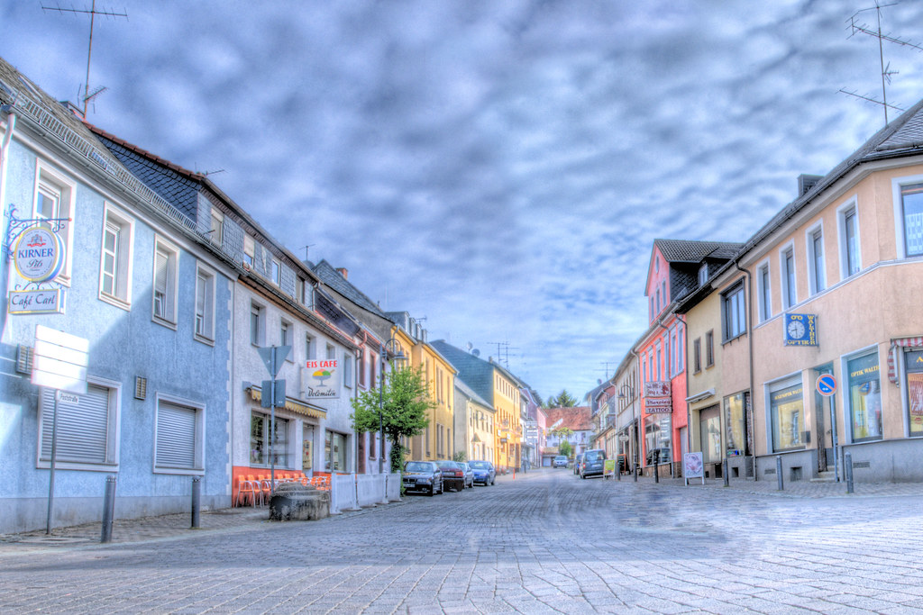 Poststrasse, Baumholder, Germany One of the main streets i… Flickr
