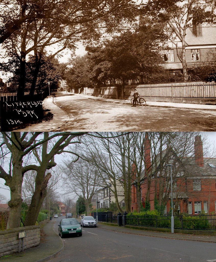 Litherland Park, Litherland, 1907 and 2017 All these photo… Flickr