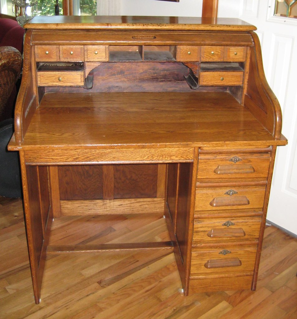 Antique ladies roll top desk Gene Dershewitz Flickr