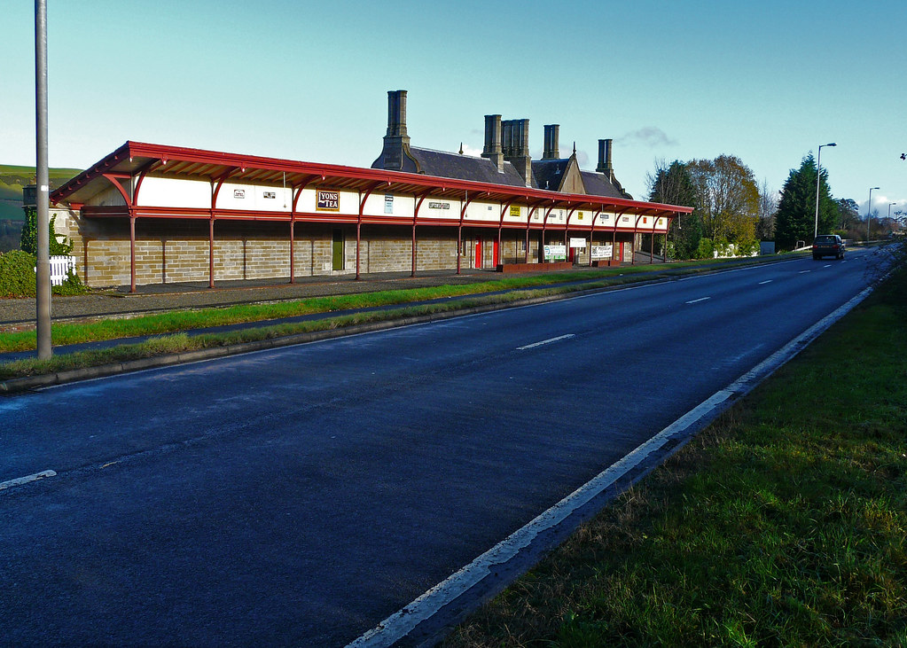 Melrose Station and A6091 The old station at Melrose now f… Flickr