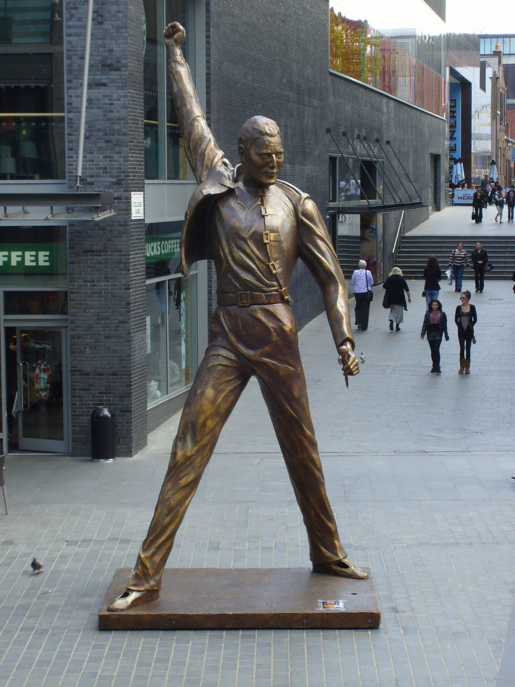 Freddie Mercury Monument London Freddie Mercury arrives at Xenon Club