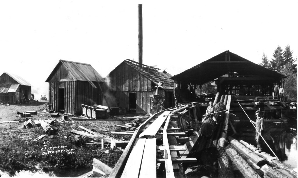Unidentified Sawmill. Probably Cottage Grove Oregon Flickr