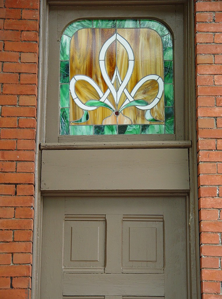 Stained Glass Over Door Old City Hotel Building, "Sherwo… Flickr