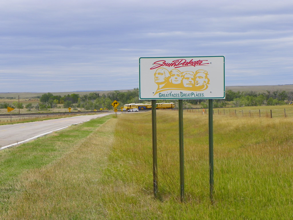 South Dakota Sign Entering Fall River County, Sout… Flickr