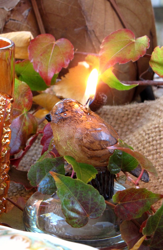 Mood Lighting Found these bird votive candles at World Mar… Flickr
