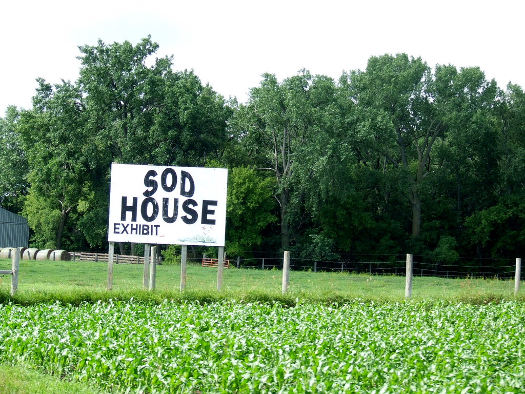 Sod House Exhibit This is in Sanborn, Minnesota, just abou… Flickr