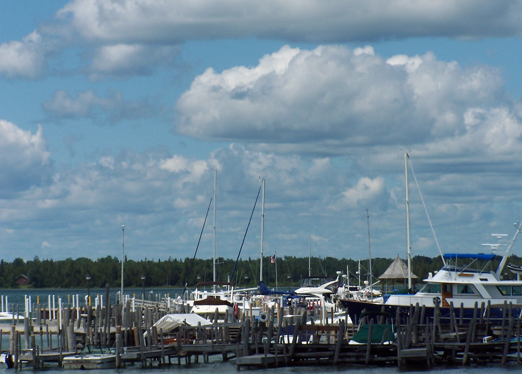 Hessel, Harbor and Mertaugh's docks Hessel, Michigan. USA Flickr