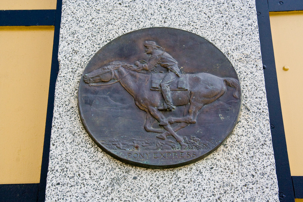 PonyExpress_Folsom Pony Express marker on the Wells Fargo … Flickr