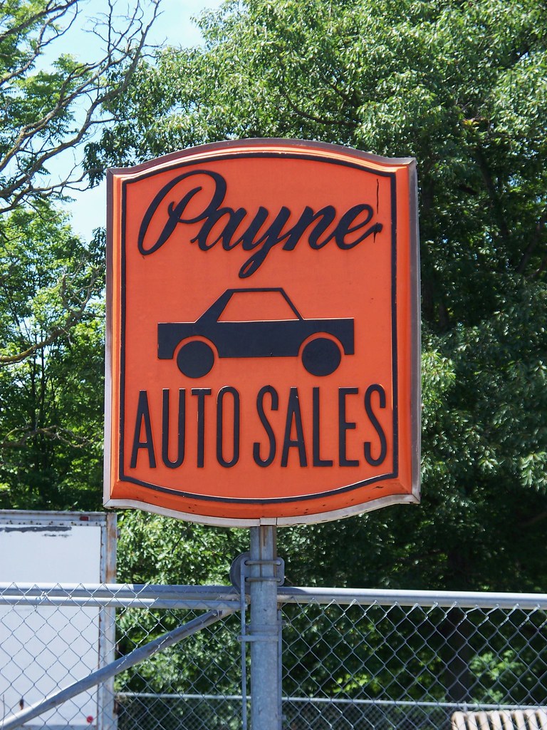OH Cortland Payne Auto Sales Plastic vacuform sign for P… Flickr