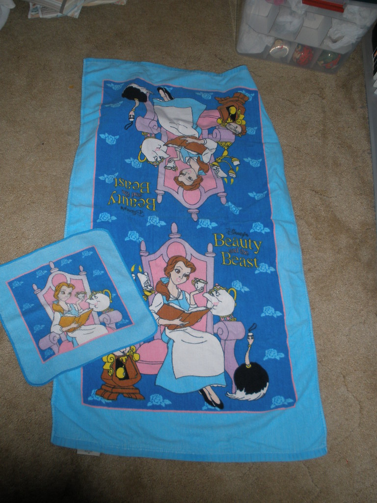 Cleaning Out The Linen Closet Beauty and the Beast bath se… Flickr