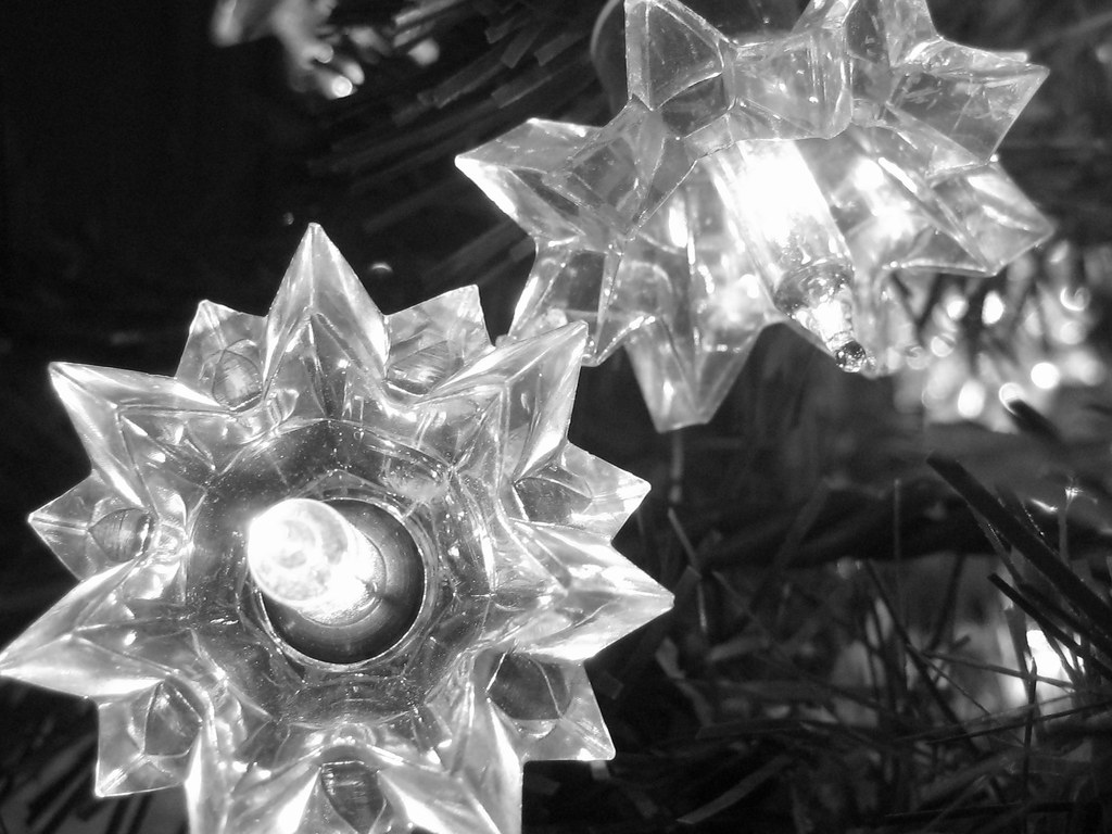 Christmas light covers These plastic light covers slip ove… Flickr