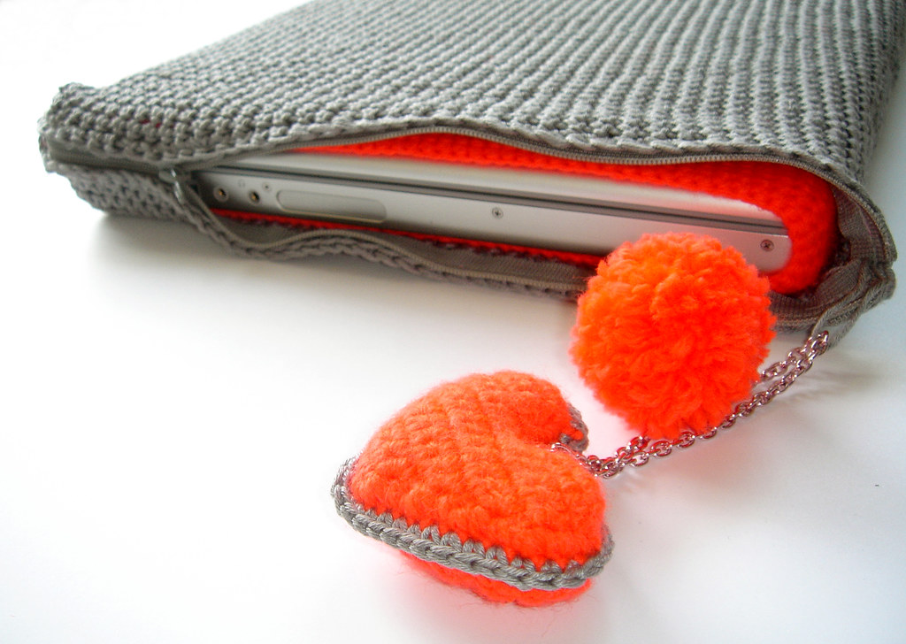 my crochet laptop bag Natalie Birkle Flickr