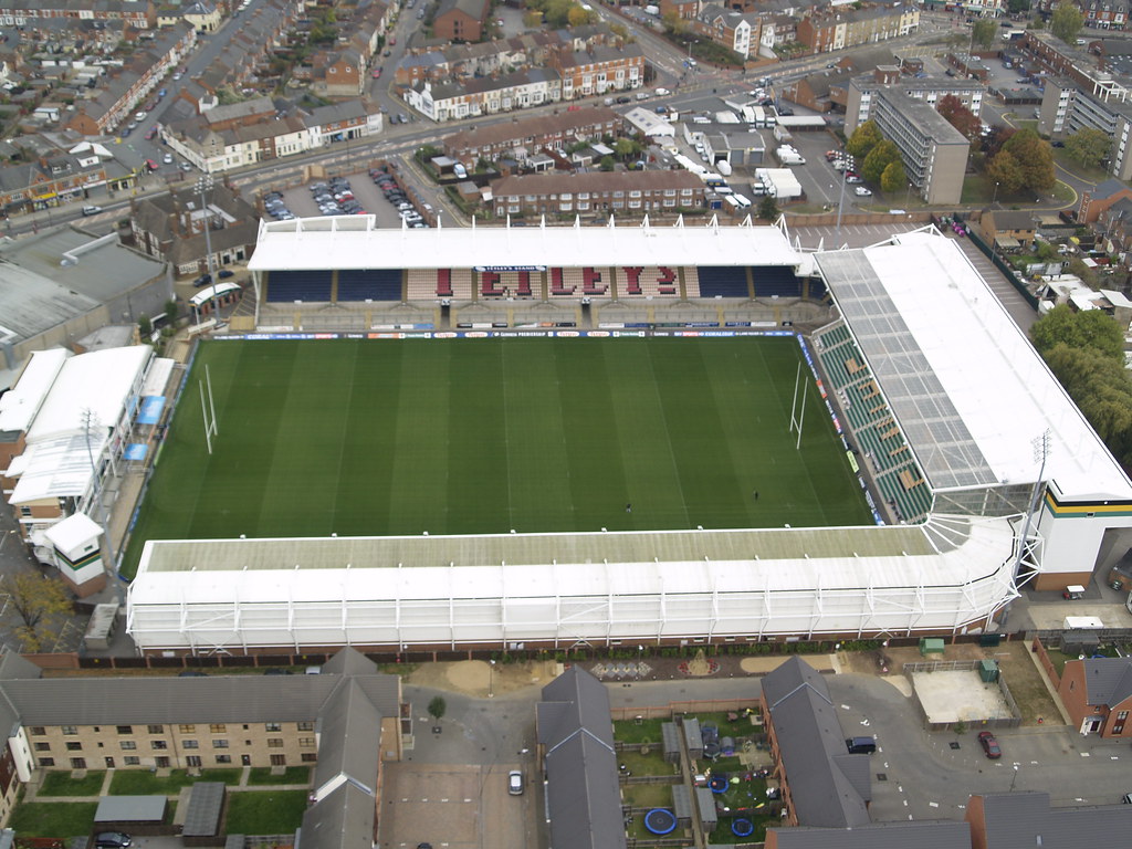 Northampton Saints Ground The view of the Saints rugby gro… Flickr
