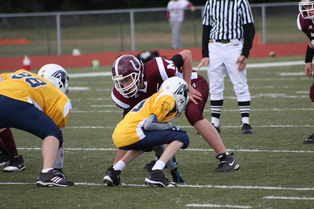Nate's Panthers Football Varsity Gold vs. Milford Flickr