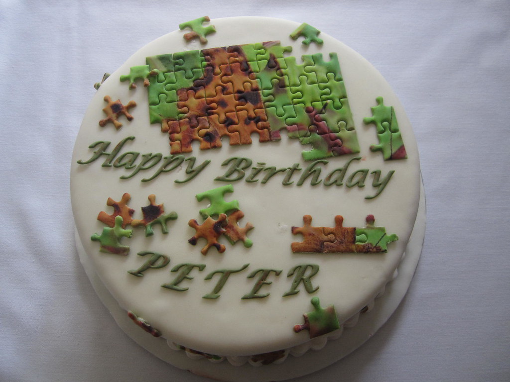 puzzle Jigsaw Puzzle Birthday Cake