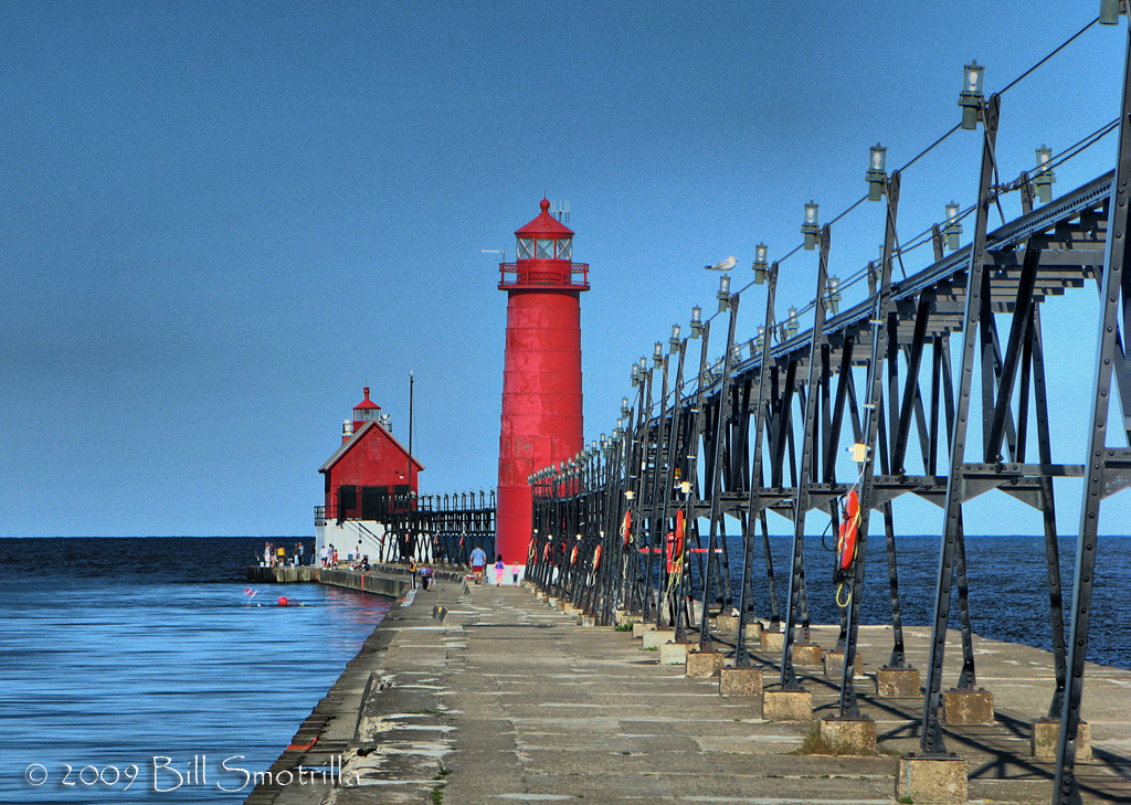 IMG_1327HDR Grand Haven MI pier and lighthouse. 3 Exposure… Flickr