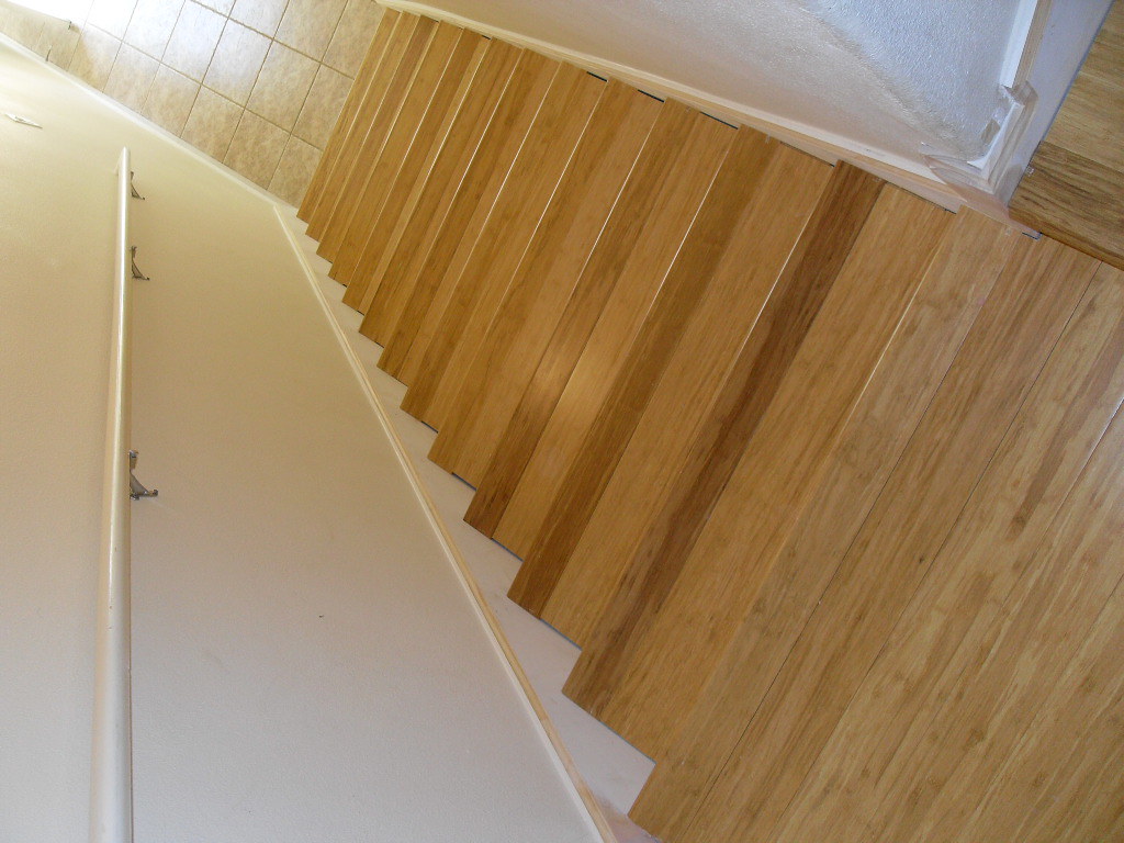 Bamboo treads 2, Bamboo flooring used on a stair system Heritage