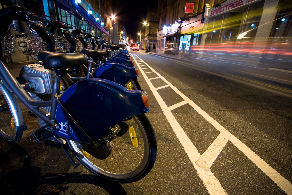 Dublin Bikes Newly installed sharing bikes on Exchequer St… Trey