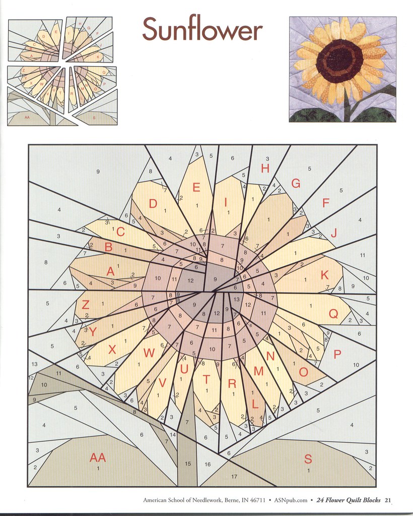 24 flower quilt blocks 21 Edyleide Ramirez Flickr