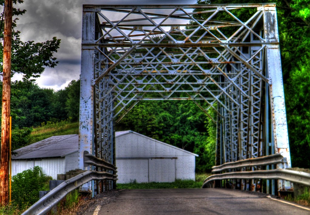 Rusty Bridge An old bridge between Bergholz and Mooretown … Flickr