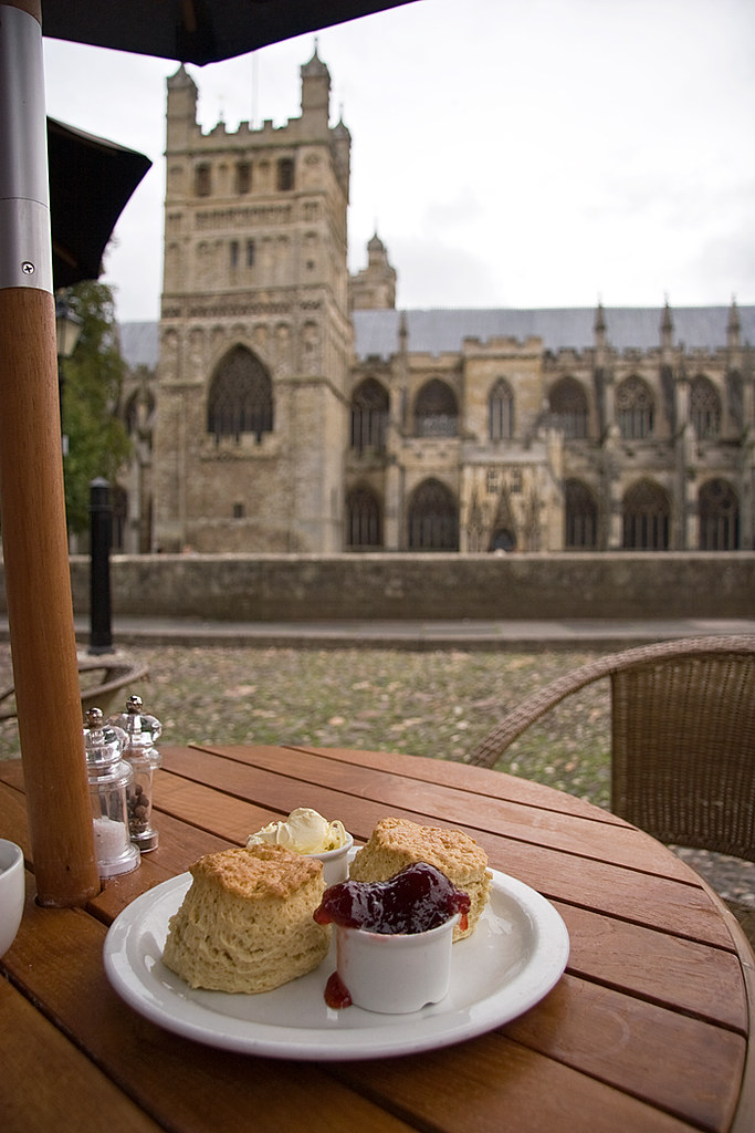Cream tea & Exeter Cathedral The most superb cream tea wit… Flickr