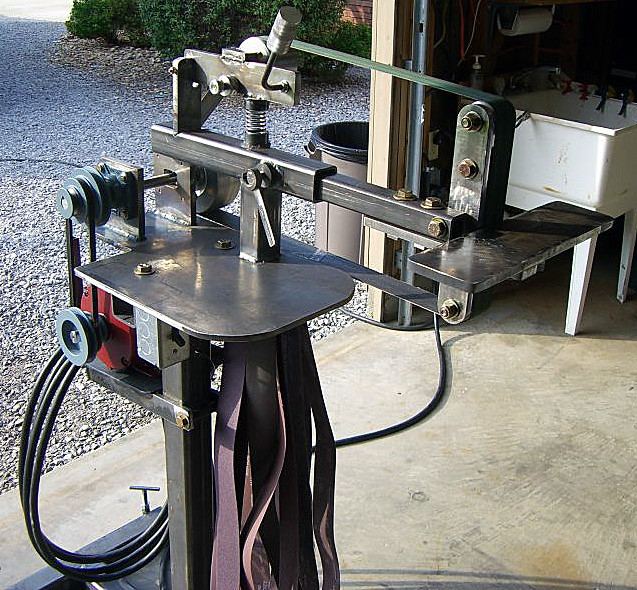 2x72 Belt Grinder, by J. Chandler It's a 3 wheeled belt gr… Flickr