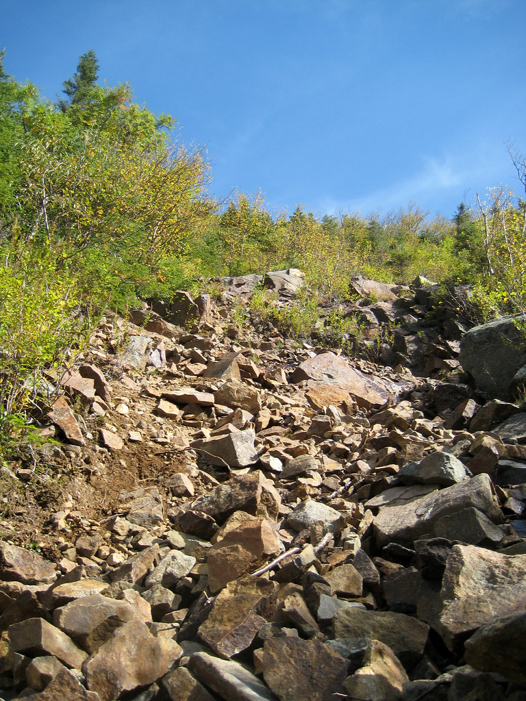 Owl's Head Slide The slide trail up the side of Owl's Head… Flickr