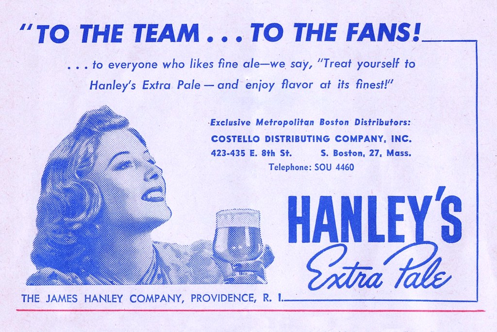1947 Hanley's Ale Ad Boston Braves Program murphman61 Flickr
