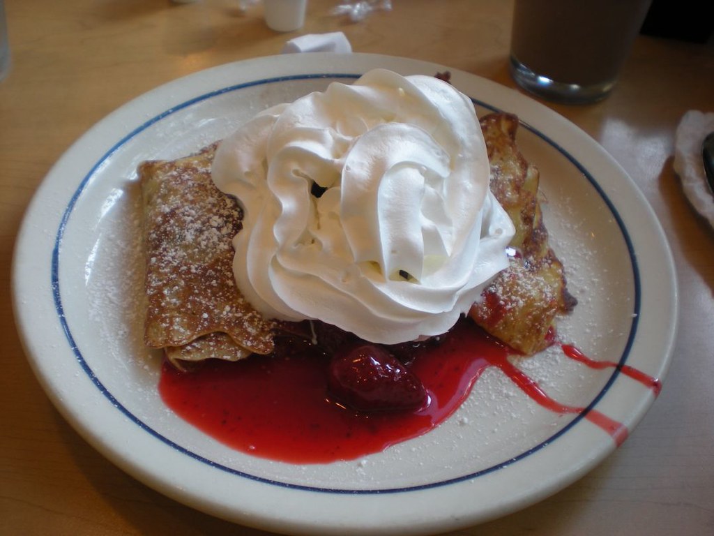 ihop Nutella crepes with bananas and strawberries.... EDIT… Flickr