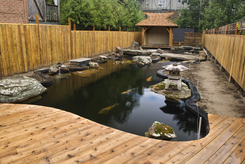 Jagged Moss Koi Pond 1 This Pond Garden was designed and b… Flickr