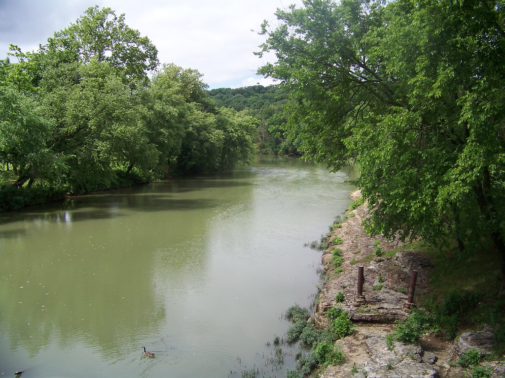 War Eagle River Looking upstream from iron bridge at War E… Flickr
