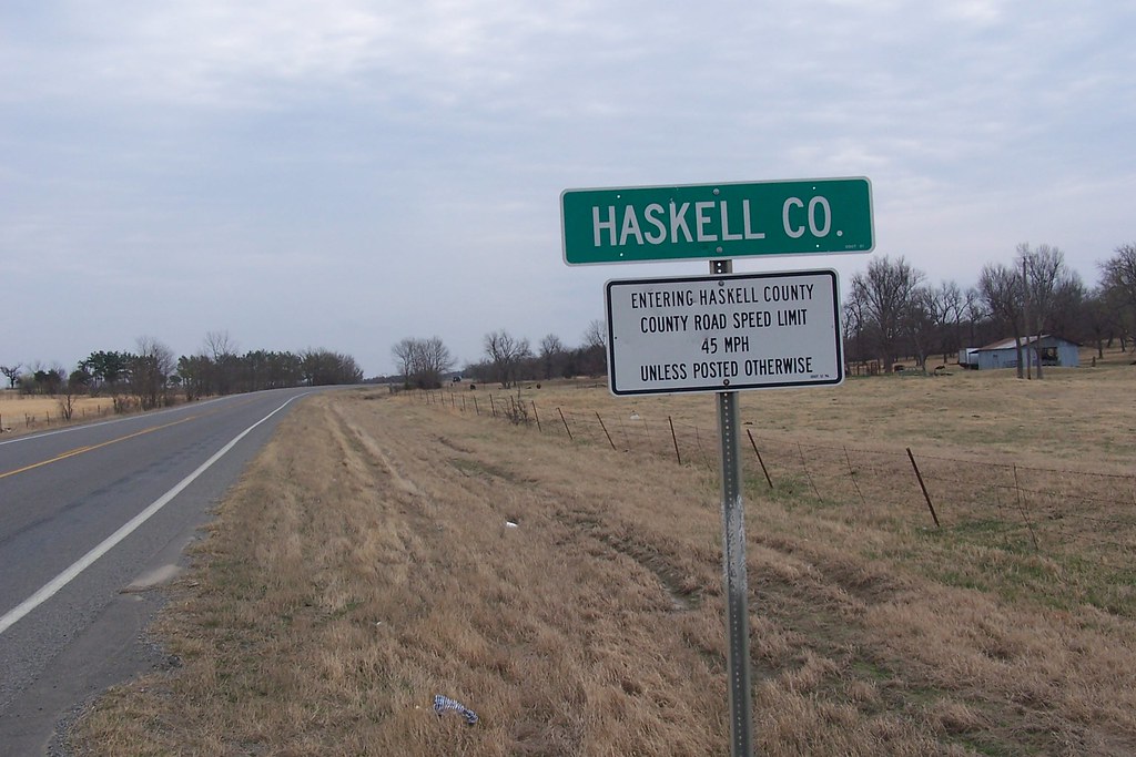 Haskell County Line Entering Haskell County from Pittsburg… Flickr