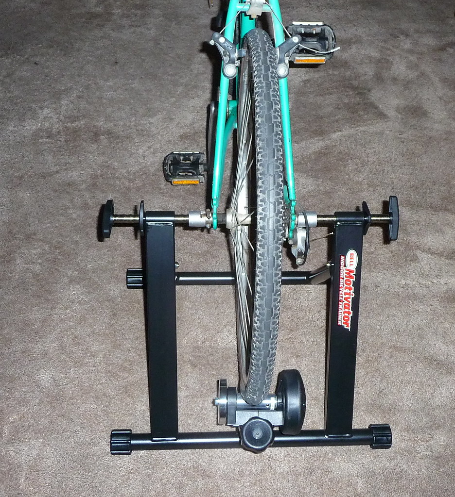 trainer Bell the Motivator. Indoor cycle trainer. Pamela Carls